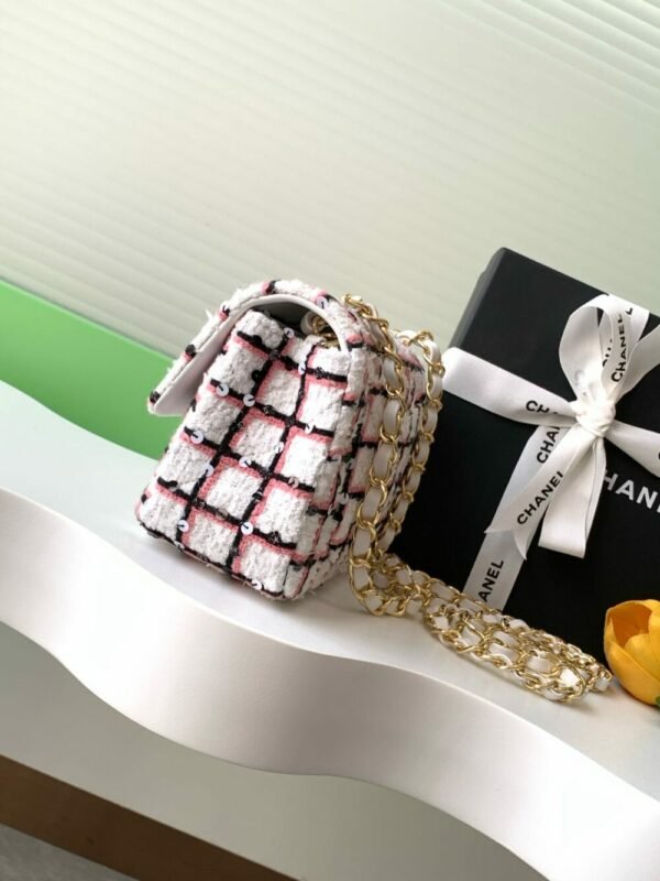 CHL 25c pink and white grid large mini cf  AS1116 20cm