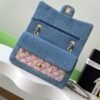 CHL Used CF denim blue and pink flowers 25cm