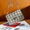 CHL 23 CF Handmade Pearl Hollow Metal Bag 17cm