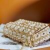 CHL 23 CF Handmade Pearl Hollow Metal Bag 17cm
