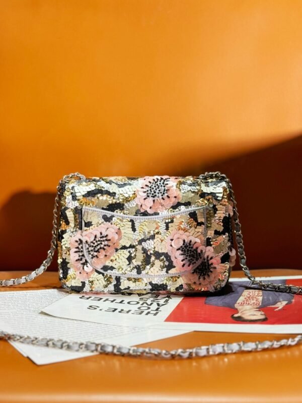 CHL Heavy Industry Series Collectibles Flap Bag Sequin Bag Bead Bag 20cm