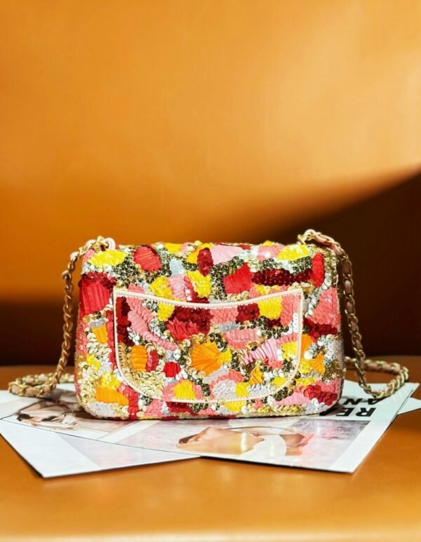 CHL Heavy Industry Series Collectibles Flap Bag Sequin Bag Bead Bag 20cm