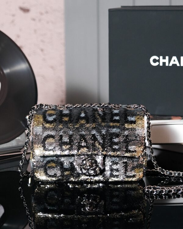 CHL Heavy Industry Series Collectibles Flap Bag Sequin Bag Bead Bag 20cm