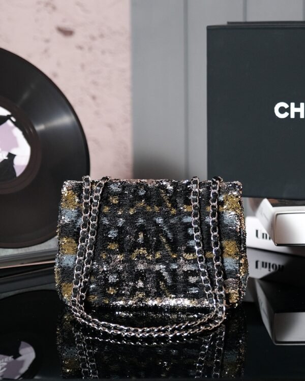 CHL Heavy Industry Series Collectibles Flap Bag Sequin Bag Bead Bag 20cm