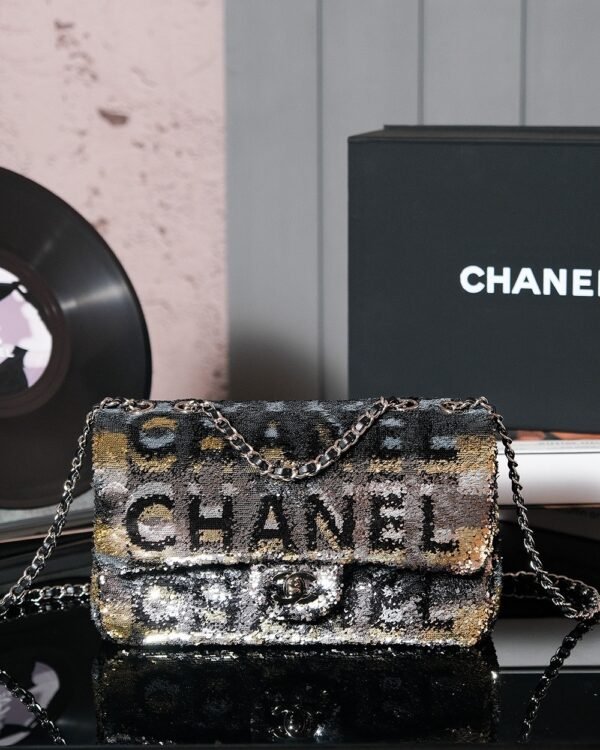 CHL Heavy Industry Series Collectibles Flap Bag Sequin Bag Bead Bag 25cm