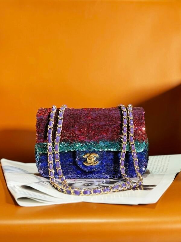 CHL 24c Heavy Industry Series Collectibles Flap Bag Sequin Bead 20cm