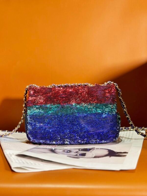 CHL 24c Heavy Industry Series Collectibles Flap Bag Sequin Bead 20cm