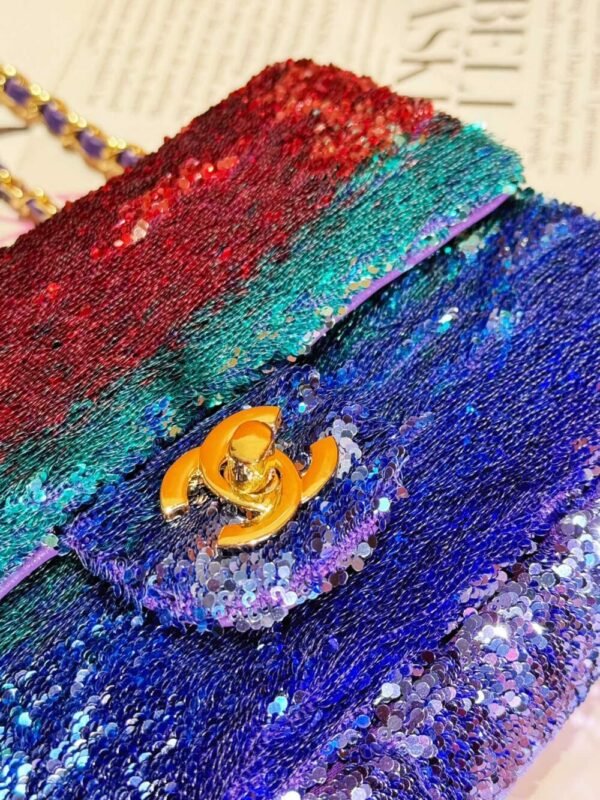 CHL 24c Heavy Industry Series Collectibles Flap Bag Sequin Bead 20cm