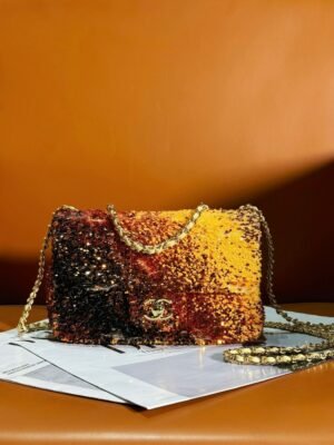 CHL 24c Heavy Industry Series Collectibles Flap Bag Sequin Bead 20cm