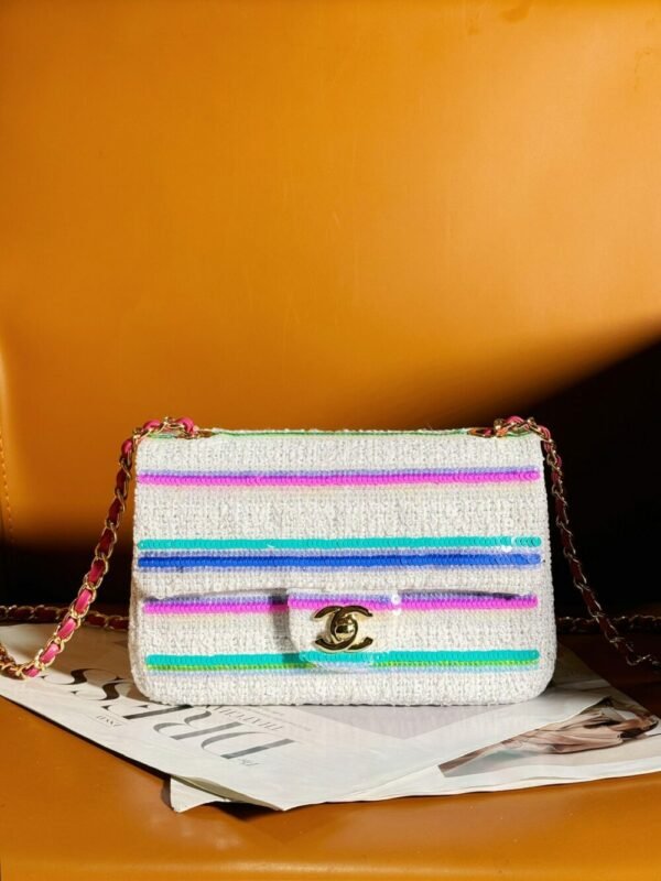 CHL 24s Heavy Industry Series Collectibles Flap Bag Sequin Bead 20cm