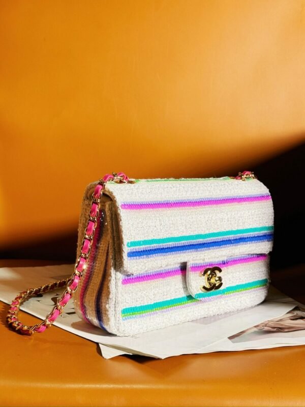 CHL 24s Heavy Industry Series Collectibles Flap Bag Sequin Bead 20cm