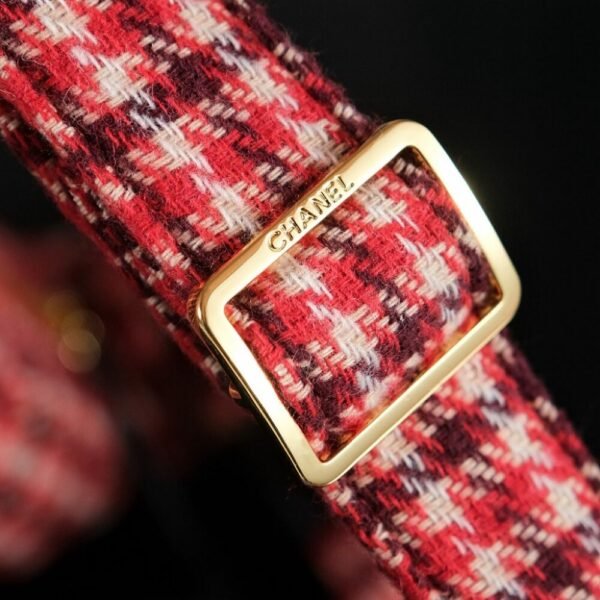 CHL 24N Red Houndstooth Crossbody Bag Ski Series AS5302 30cm