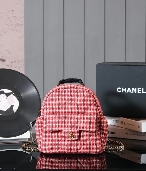 CHL 24N Red Houndstooth Crossbody Bag Ski Series AS5053 28cm