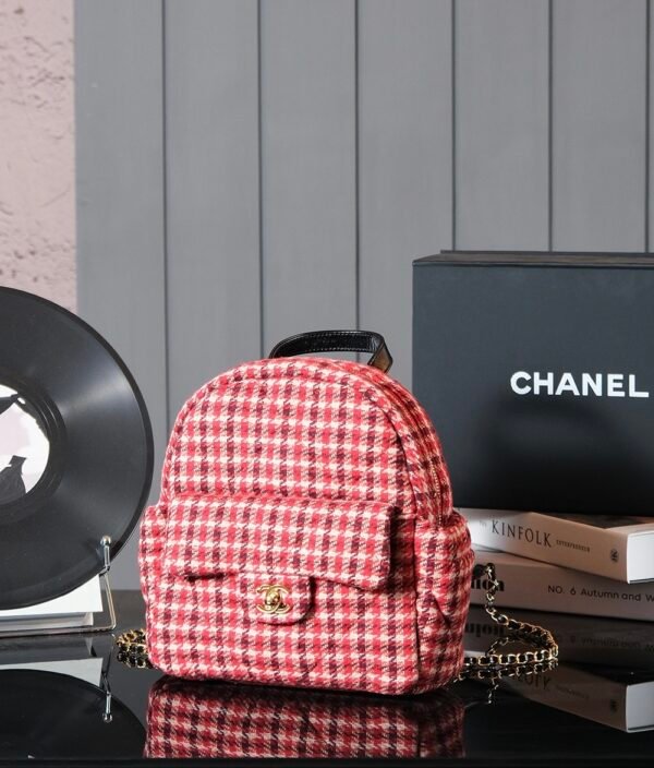 CHL 24N Red Houndstooth Crossbody Bag Ski Series AS5053 28cm