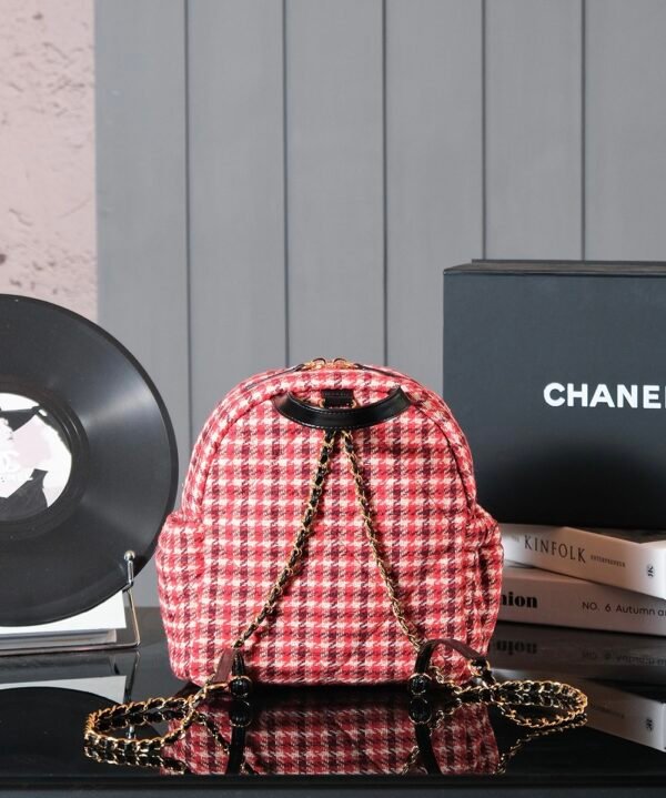 CHL 24N Red Houndstooth Crossbody Bag Ski Series AS5053 28cm