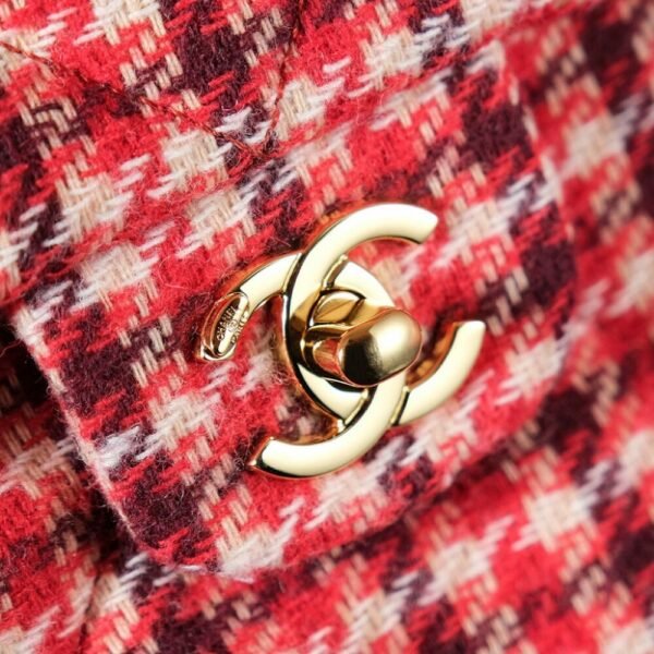 CHL 24N Red Houndstooth Crossbody Bag Ski Series AS5053 28cm