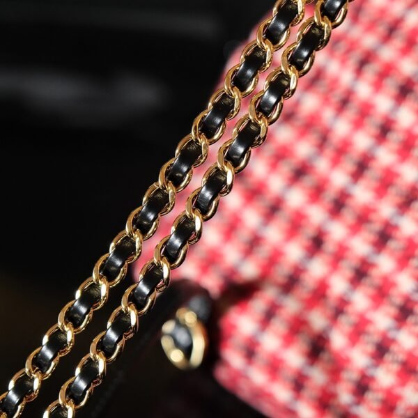 CHL 24N Red Houndstooth Crossbody Bag Ski Series AS5053 28cm