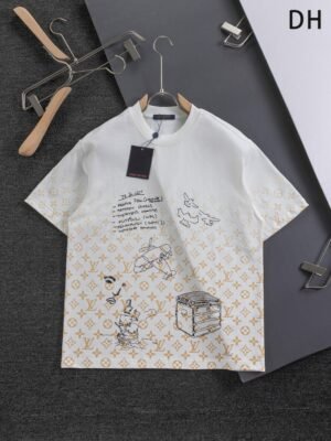 Luxury Designer Fashion men short sleeves T shirt-257