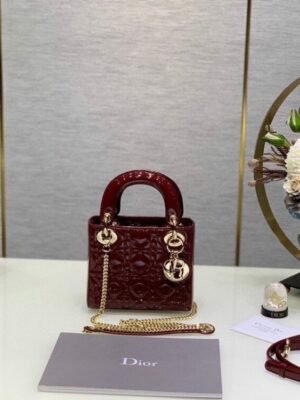 DIO lady DI luxury for women handbag shoulder bag lady Diana bag 17cm