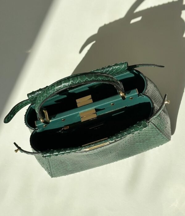 FEND FEI luxury for women handbag shoulder bag 100% imported snakeskin 23cm