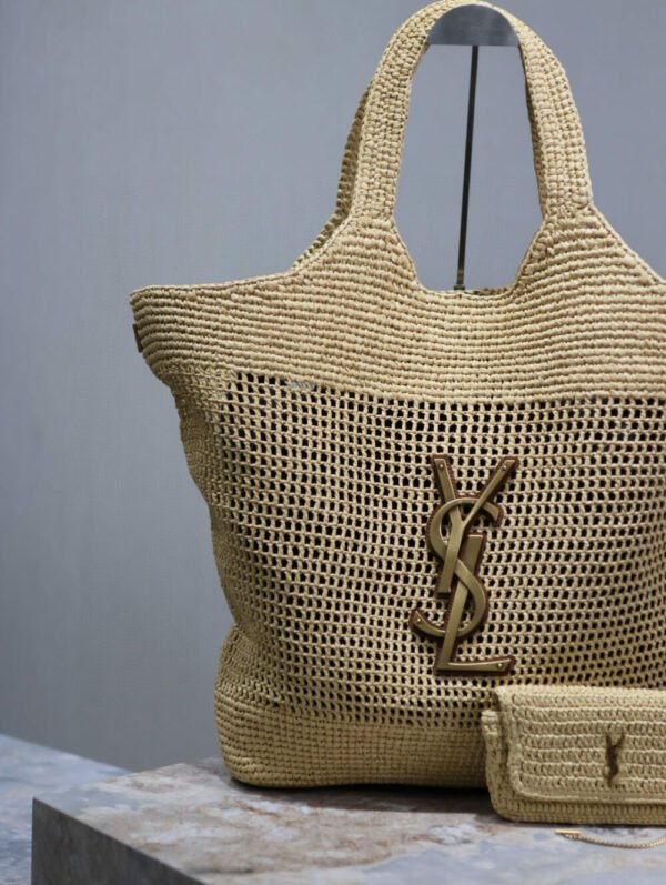 YSSL YSL luxury for women handbag shoulder bag ICARE Woven Shopping Bag 37-55/47-58cm