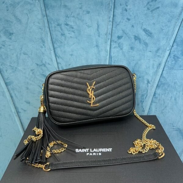 YSSL YSL luxury for women handbag shoulder bag LOU leather camera bag 18cm