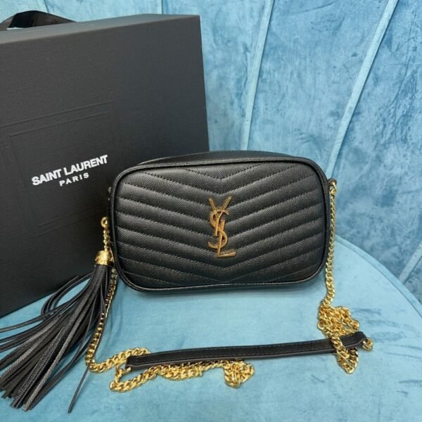 YSSL YSL luxury for women handbag shoulder bag LOU leather camera bag 18cm