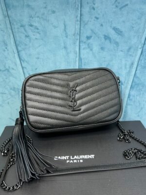 YSSL YSL luxury for women handbag shoulder bag LOU leather camera bag 18cm