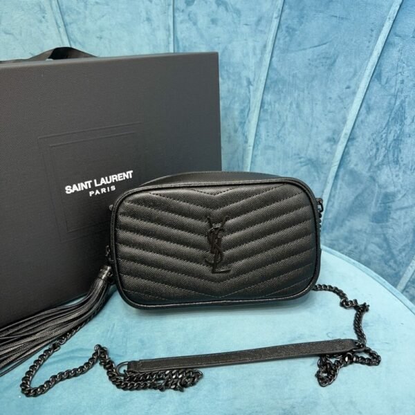 YSSL YSL luxury for women handbag shoulder bag LOU leather camera bag 18cm