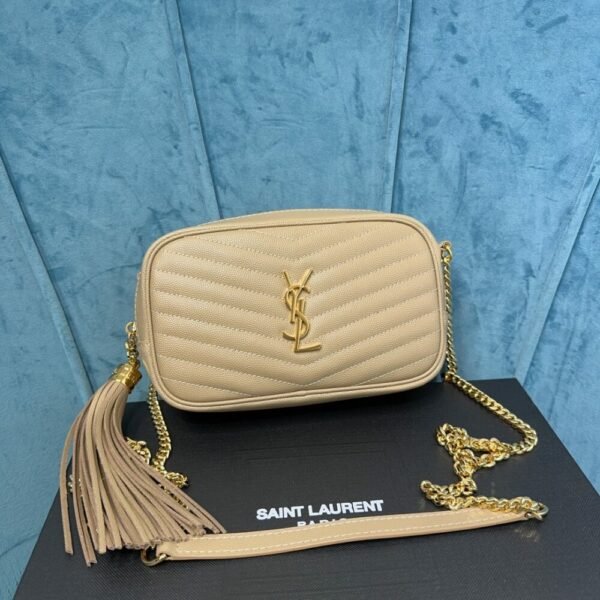YSSL YSL luxury for women handbag shoulder bag LOU leather camera bag 18cm