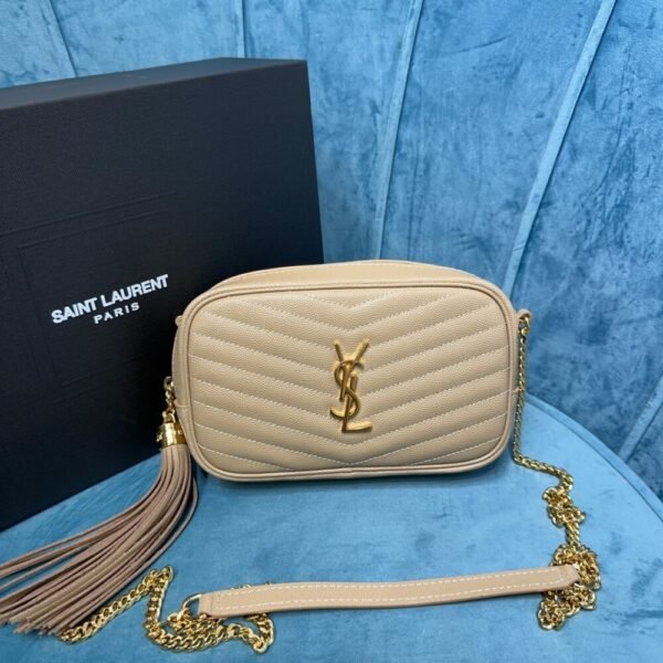 YSSL YSL luxury for women handbag shoulder bag LOU leather camera bag 18cm