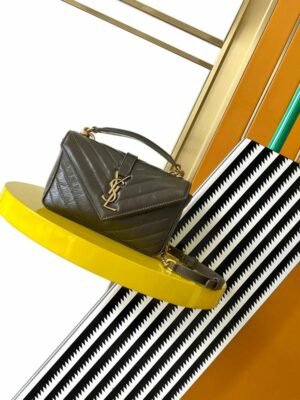 YSSL YSL luxury for women handbag shoulder bag College Messenger Bag 20cm