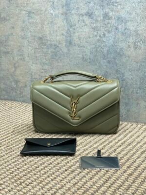 YSSL YSL luxury for women handbag shoulder bag Lou Lou Chain Envelope Bag Lambskin 24cm