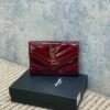 YSSL YSL luxury for women Patent leather card wallet 13.5x9.5x3cm