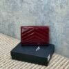 YSSL YSL luxury for women Patent leather card wallet 13.5x9.5x3cm