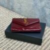 YSSL YSL luxury for women Patent leather card wallet 13.5x9.5x3cm