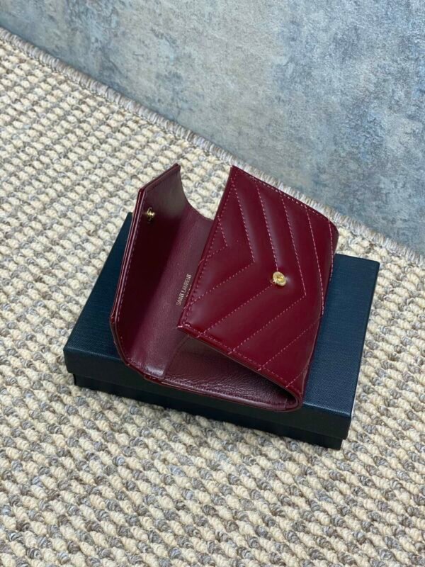 YSSL YSL luxury for women Patent leather card wallet 13.5x9.5x3cm