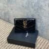YSSL YSL luxury for women Patent leather card wallet 13.5x9.5x3cm