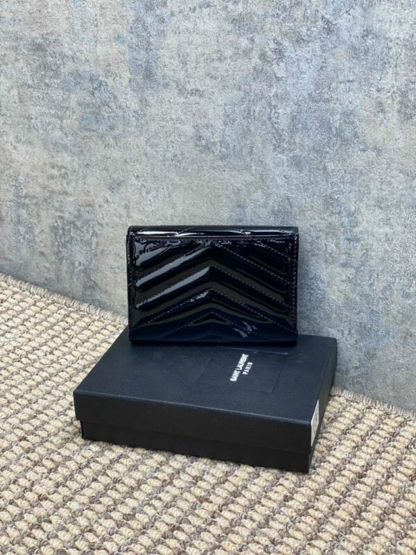 YSSL YSL luxury for women Patent leather card wallet 13.5x9.5x3cm