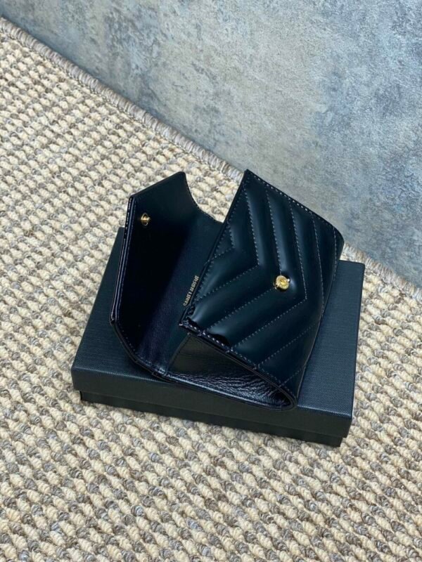 YSSL YSL luxury for women Patent leather card wallet 13.5x9.5x3cm