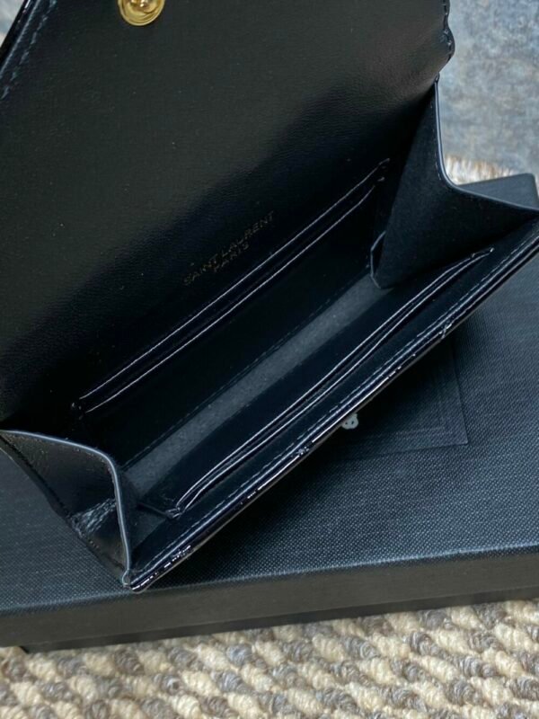 YSSL YSL luxury for women Patent leather card wallet 13.5x9.5x3cm