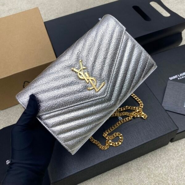 YSSL YSL luxury for women handbag shoulder Clutch Card Holder Envelope Bag 22.5cm