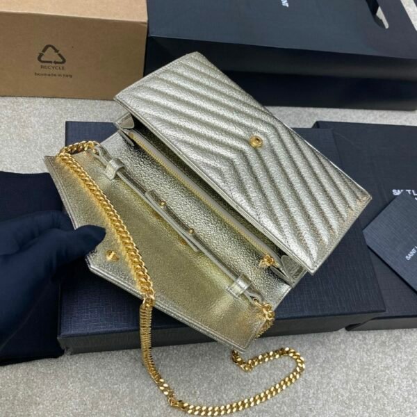 YSSL YSL luxury for women handbag shoulder Clutch Card Holder Envelope Bag 22.5cm