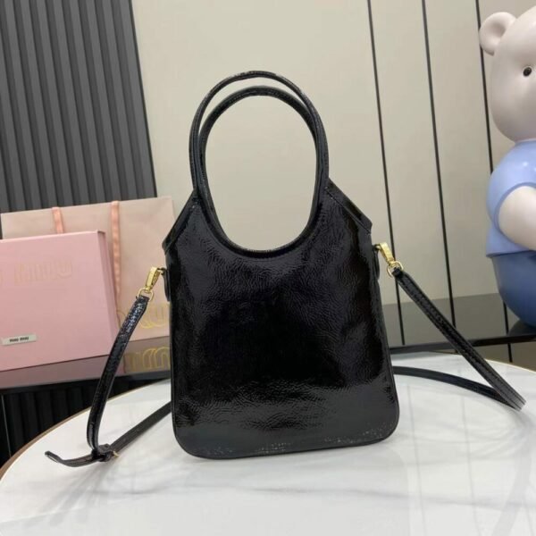 MM miuniu luxury designer fashion for women handbag shoulder bag IVY Naplak waxed leather tote 20cmx24cm