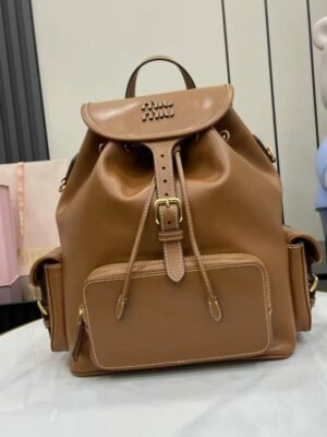 MM miuniu luxury designer fashion for women handbag shoulder bag Calfskin Backpack 29.5cm