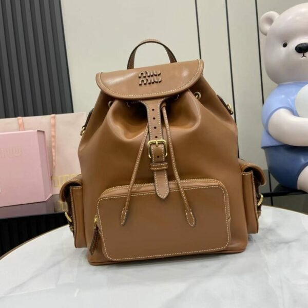 MM miuniu luxury designer fashion for women handbag shoulder bag Calfskin Backpack 29.5cm