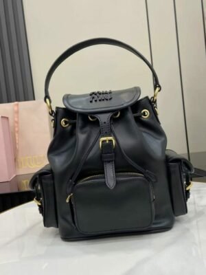 MM miuniu luxury designer fashion for women handbag shoulder bag Calfskin Backpack 22cm