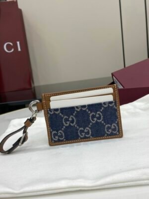 GG gucc luxury designer fashion for women wallet card holder 7x10cm