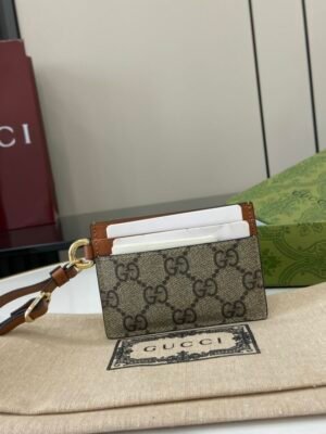 GG gucc luxury designer fashion for women wallet card holder 7x10cm
