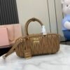 MM miuniu luxury designer fashion for women handbag Sheepskin bowling bag 27cm